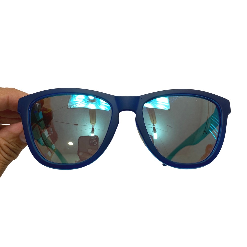 Knockaround Sunglasses Unisex OS Blue Tampa Bay Rays MLB Mirror Lens Sport